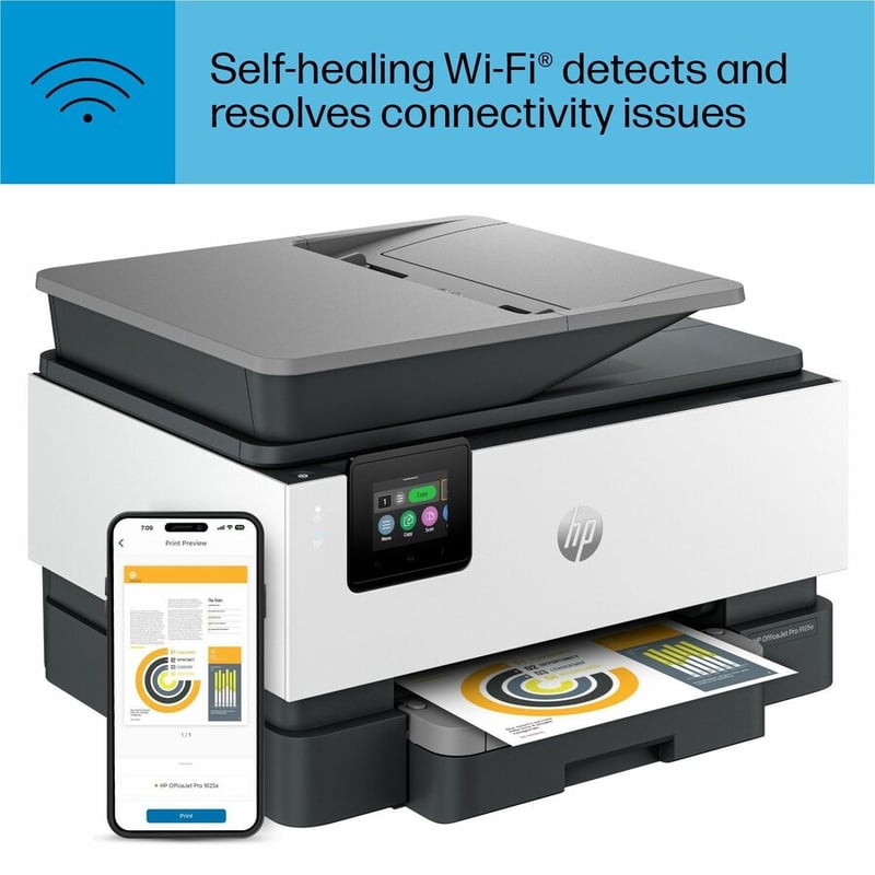 HP Officejet Pro 9125e Inkjet Multifunction Printer - Thumbnail 3