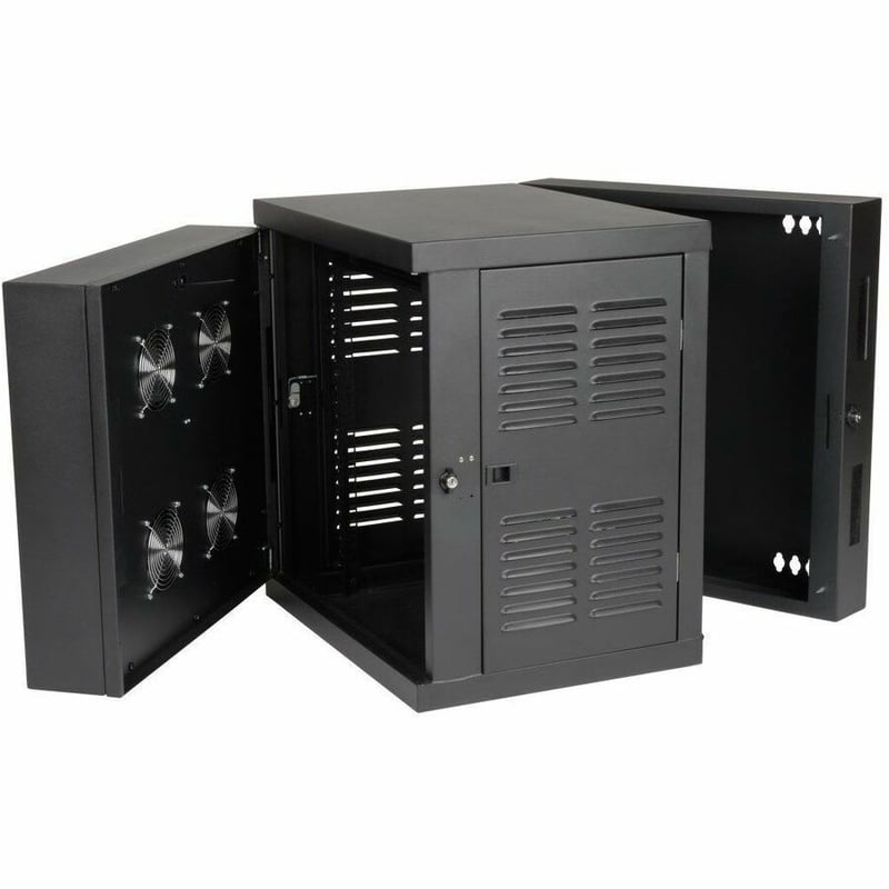 Tripp Lite by Eaton SmartRack 12U Switch-Depth Wall-Mount Small Rack Enclosure for Harsh Environments Hinged Back 230V - Thumbnail 4
