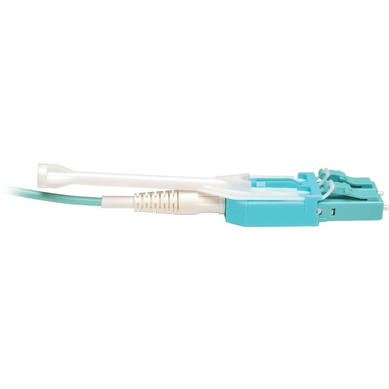 Eaton Tripp Lite Series 10Gb/40Gb/100Gb Duplex Multimode 50/125 OM3 LSZH Fiber Patch Cable with Push/Pull Tab Connectors (LC/LC), Aqua, 2M (6.6 ft.) - Thumbnail 2