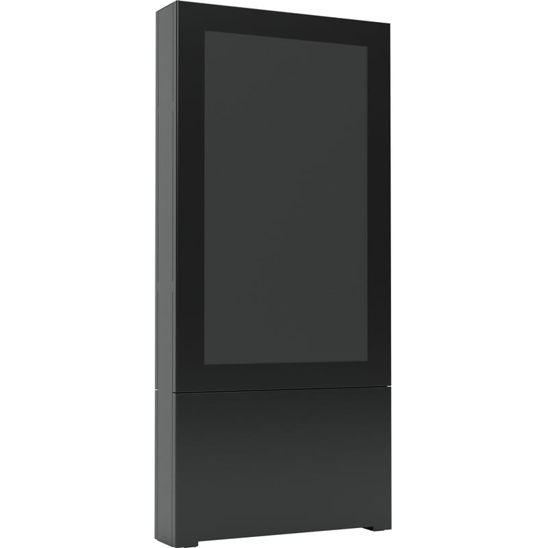 Chief Impact 43 Inch On-Wall Kiosk - Portrait Orientation - Black - Thumbnail 1