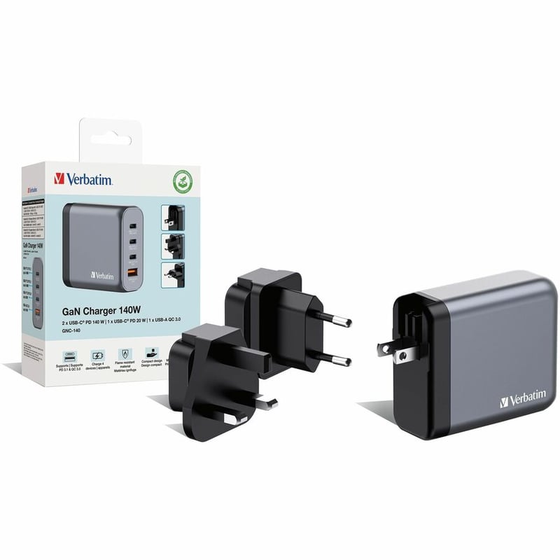 Verbatim 140W 4-Port GaN Wall Charger - Thumbnail 3
