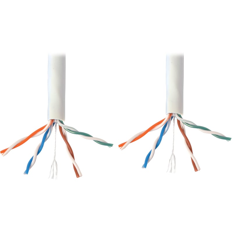 Eaton Tripp Lite Series Cat6 Gigabit Solid Core Plenum-Rated UTP CMP PVC Bulk Ethernet Cable, White, 1000 ft. (304.8 m) - Thumbnail 3