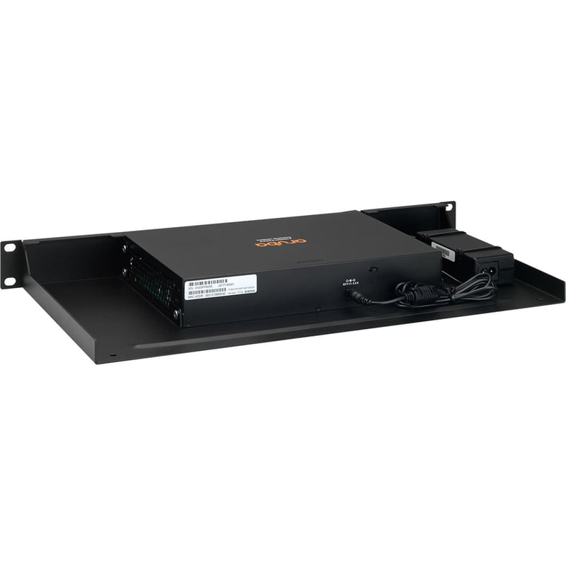 RACKMOUNT.IT Rack Mount for Switch, Power Supply, Firewall - Jet Black - Thumbnail 3