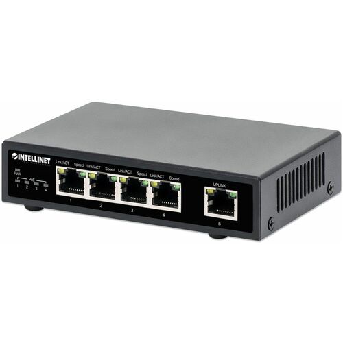 Intellinet 5-Port Gigabit Ethernet PoE+ Switch - Thumbnail 1