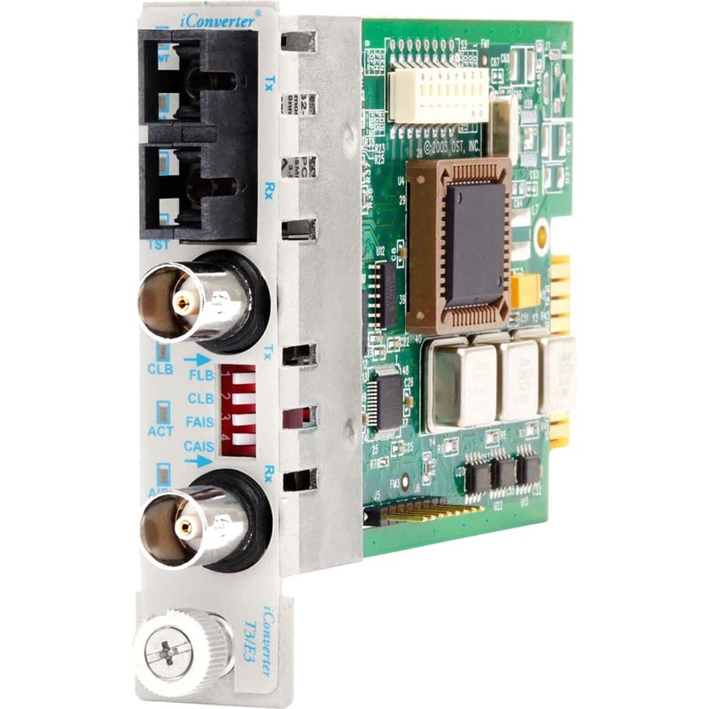 iConverter T3/E3 Fiber Media Converter Coaxial SC Single-Mode 30km Module