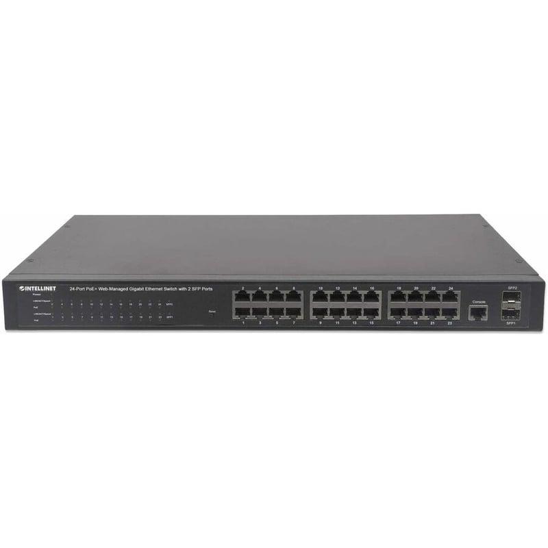 24-PORT GIGABIT ETHERNET POE+ WEB-MANAGED SWITCH WITH 2 SFP PORTS 240W - Thumbnail 4