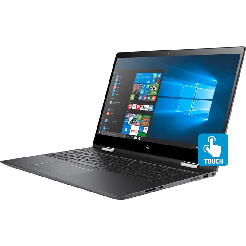 HP ENVY x360 15-bq200 15-bq276nr 15.6" Touchscreen Convertible 2 in 1 Notebook - AMD Ryzen 5 2500U - 12 GB - 1 TB HDD - Dark Ash Silver - Thumbnail 1
