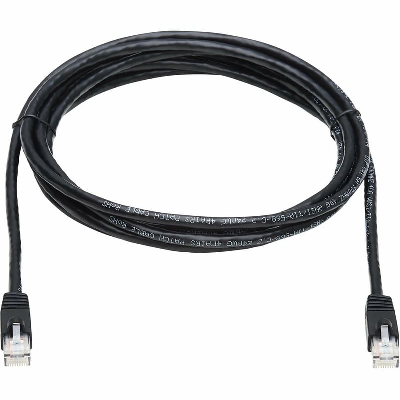 Eaton Tripp Lite Series Cat6a 10G Snagless UTP Ethernet Cable (RJ45 M/M), Black, 10 ft. (3.05 m) - Thumbnail 2