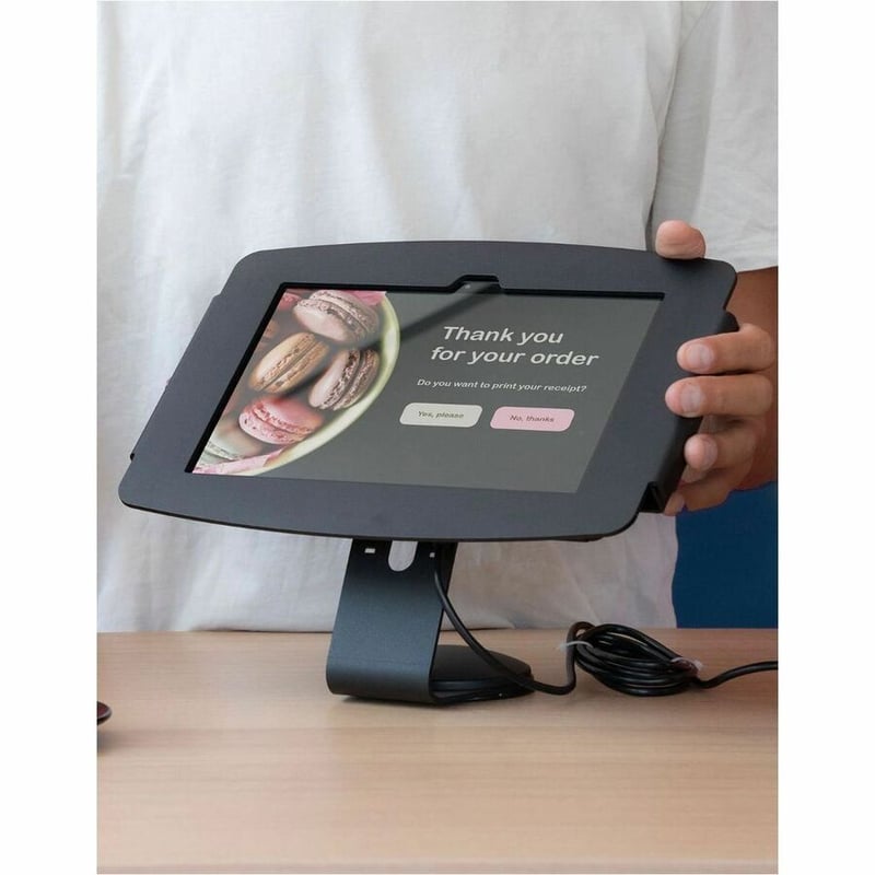 IPAD 10.2IN SPACE ENCLOSURE CORE COUNTER STAND OR WALL MOUNT BLACK - Thumbnail 5