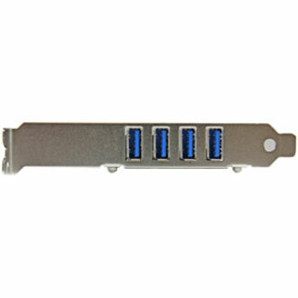 StarTech.com 4 Port PCI Express PCIe SuperSpeed USB 3.0 Controller Card Adapter with UASP - 5Gbps - SATA Power - Thumbnail 5