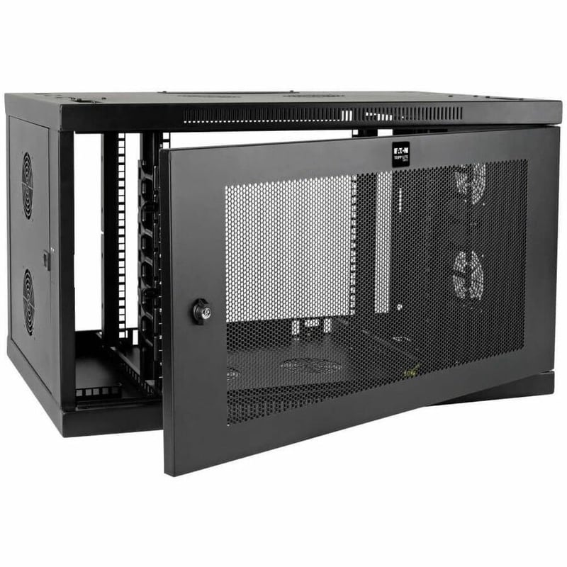 Tripp Lite by Eaton SmartRack 9U Low-Profile Switch-Depth-Plus Wall-Mount Mini Rack Enclosure Wide - Thumbnail 3