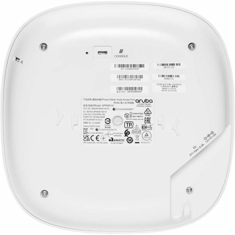 Aruba Instant On AP25 Dual Band 802.11ax 5.30 Gbit/s Wireless Access Point - Indoor - Thumbnail 4