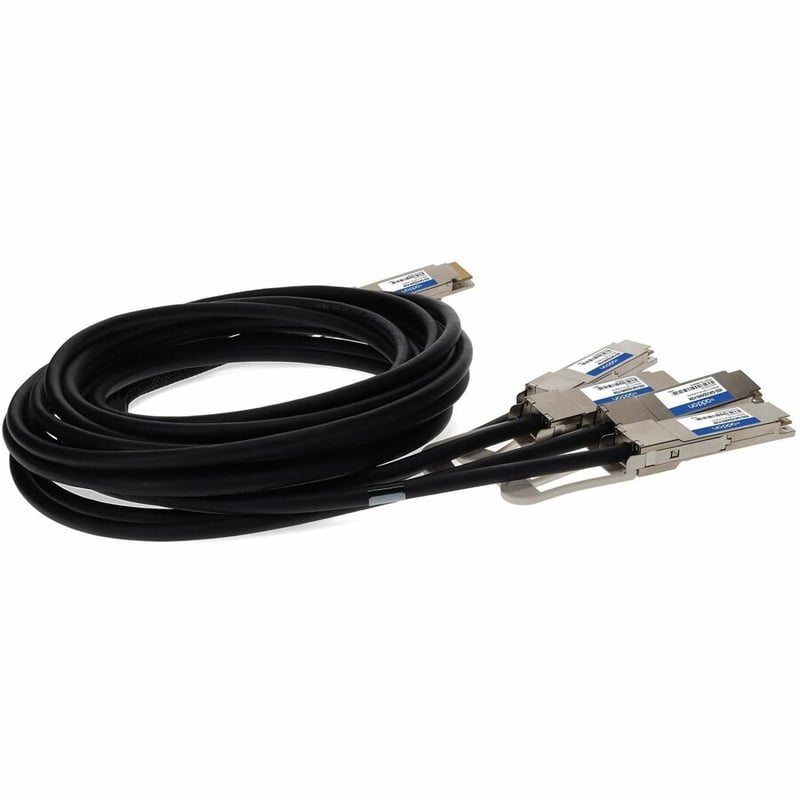 AddOn Cisco® QDD-400-CU2M to Mellanox® MCP7F60-W002R26 Compatible TAA Compliant 400GBase-CU QSFP-DD 400G to 4xQSFP56 100G PAM-4 Direct Attach Cable (Passive Twinax, 2m) - Thumbnail 5