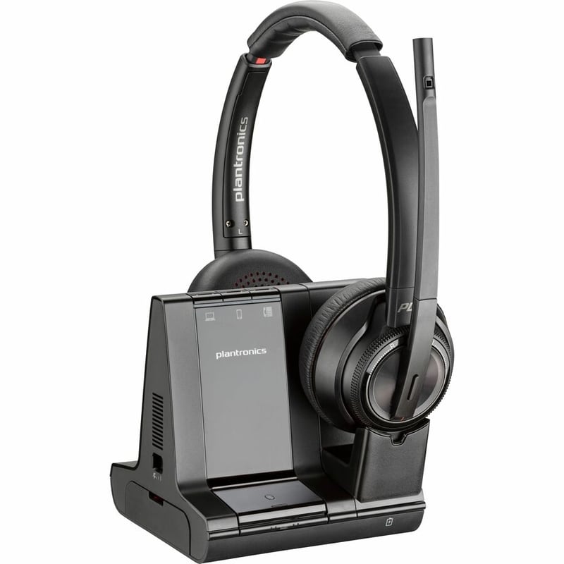 POLY SAVI 8220 UC MTC DECT 1920 1930 MHZ SINGLE EAR HEADSET TAA - Thumbnail 2