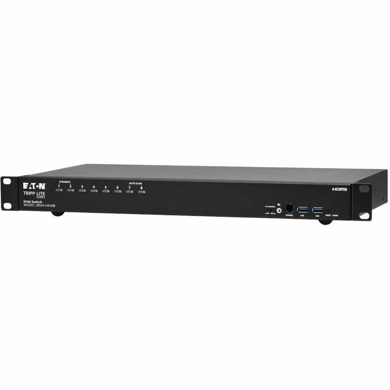 Tripp Lite by Eaton 8-Port 4K HDMI/USB KVM Switch - 4K 60 Hz Video/Audio, USB Peripheral Sharing, 1U Rack-Mount - Thumbnail 4