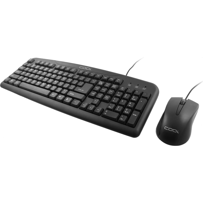 CODi Wired USB-A Mouse and Keyboard Combination - Thumbnail 1