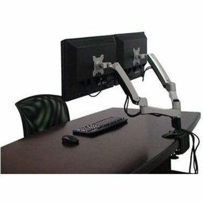 Amer Mounts Dual Articulating Monitor Arm. Supports two 15"-26" LCD/LED Flat Panel Screens - Thumbnail 3