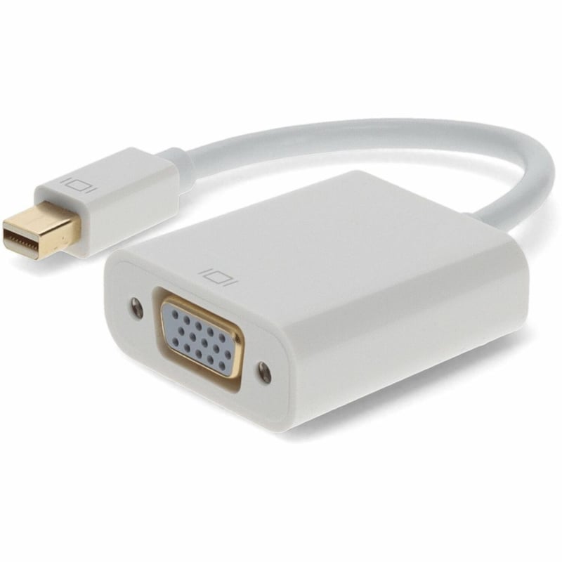 Mini-DisplayPort 1.1 Male to VGA Female Black Adapter Which Supports Intel Thunderbolt For Resolution Up to 1920x1200 (WUXGA) - Thumbnail 1