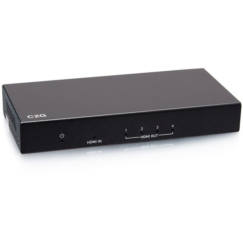 C2G 4-Port HDMI Distribution Amplifier Splitter - 4K 60Hz - Thumbnail 1