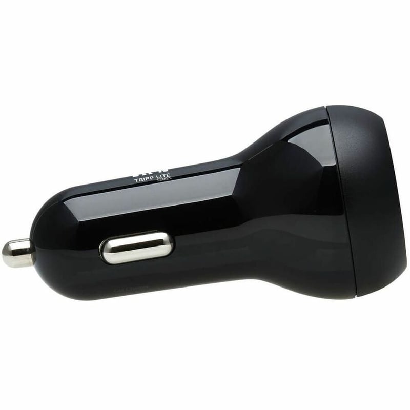 Tripp Lite by Eaton Dual-Port USB-C Car Charger with 45W PD Charging - USB-C (27W) USB-C (18W) Black - Thumbnail 3