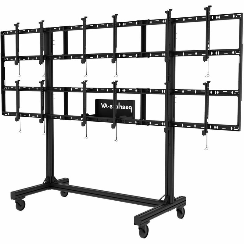 Peerless-AV® SmartMount® Portable Video Wall Cart 2x2 and 3x2 Configuration for 46" to 55" Displays - Thumbnail 1