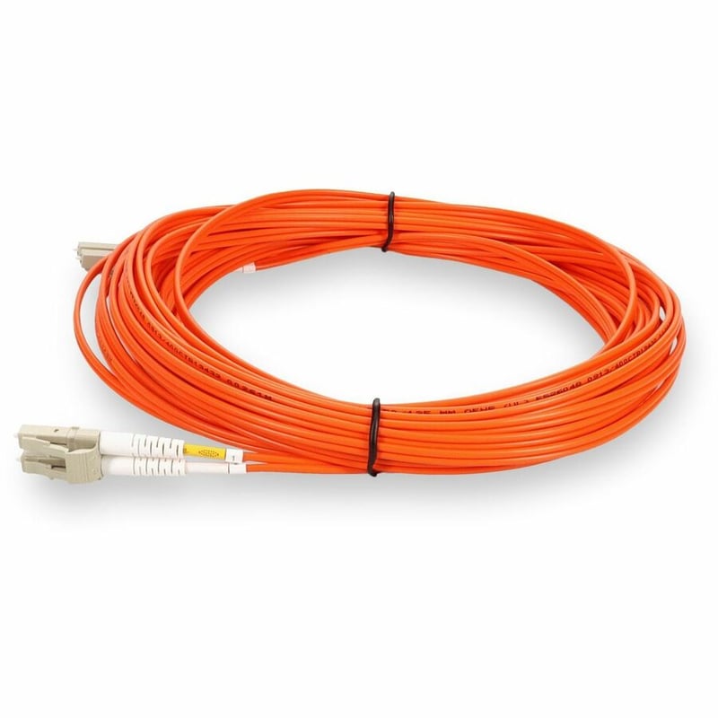 AddOn 6m LC (Male) to LC (Male) Orange OM2 Duplex Fiber OFNR (Riser-Rated) Patch Cable - Thumbnail 2
