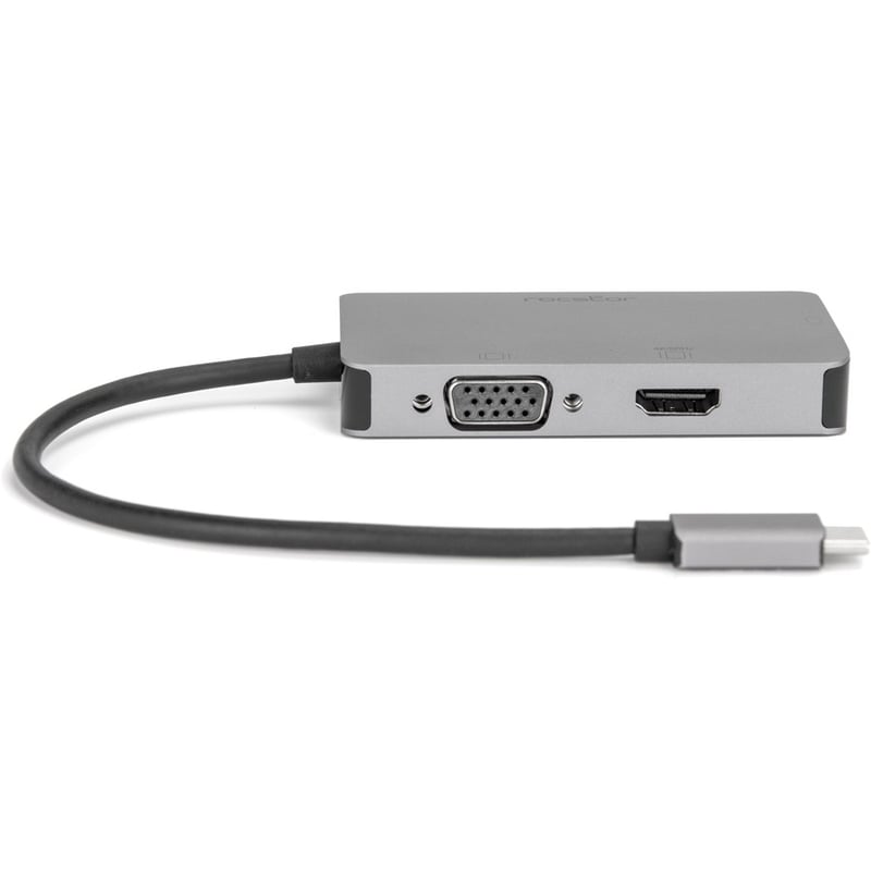 Rocstor Premium USB-C Multiport Hub 3-in-1, HDMI, VGA or DVI Adapter - Thumbnail 5