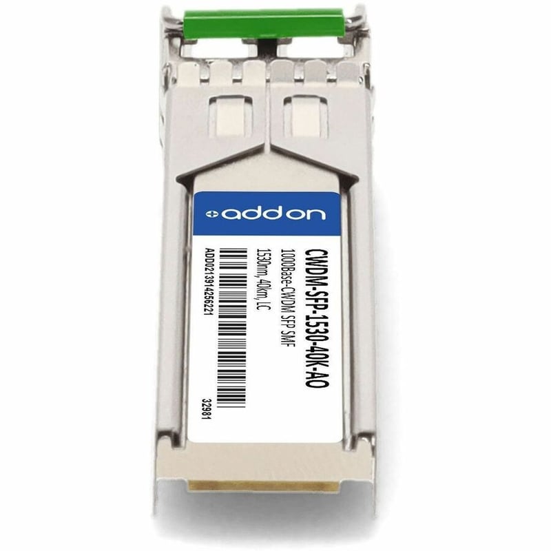 AddOn Cisco® CWDM-SFP-1530 Compatible TAA 1000Base-CWDM SFP Transceiver (SMF, 1530nm, 40km, LC, DOM) - Thumbnail 4