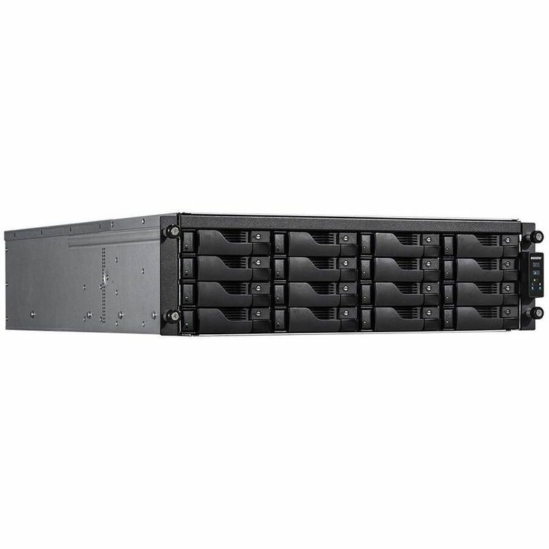 Asustor LOCKERSTOR 16R Pro AS7116RDX - 16 Bay NAS, Quad-Core 3.4-4.6GHz CPU, 4x 1GbE Port, 8GB RAM DDR4, 2U Rackmount Server with redundant Power Supply (Diskless) - Thumbnail 5