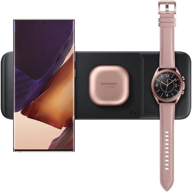 Samsung Wireless Charger Trio, Black - Thumbnail 4