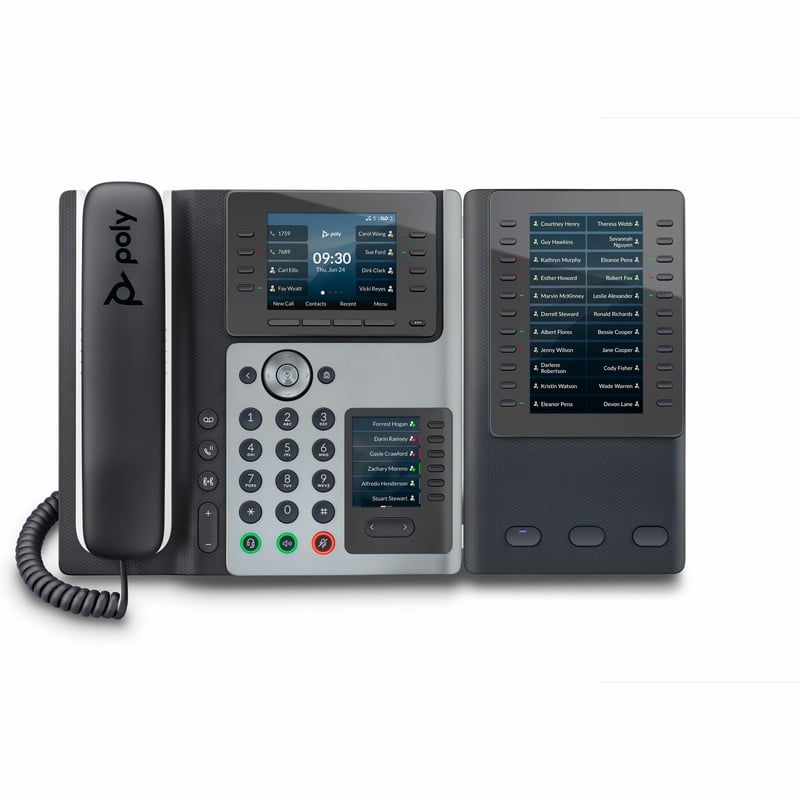 POLY EDGE E450 IP PHONE AND POE-ENABLED GSA/TAA - Thumbnail 1