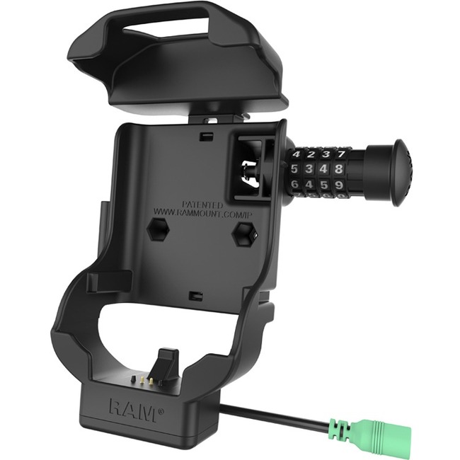 RAM Mounts Combo-Locking Form-Fit Powered Cradle for Zebra TC70, 72, 75 & 77 - Thumbnail 1
