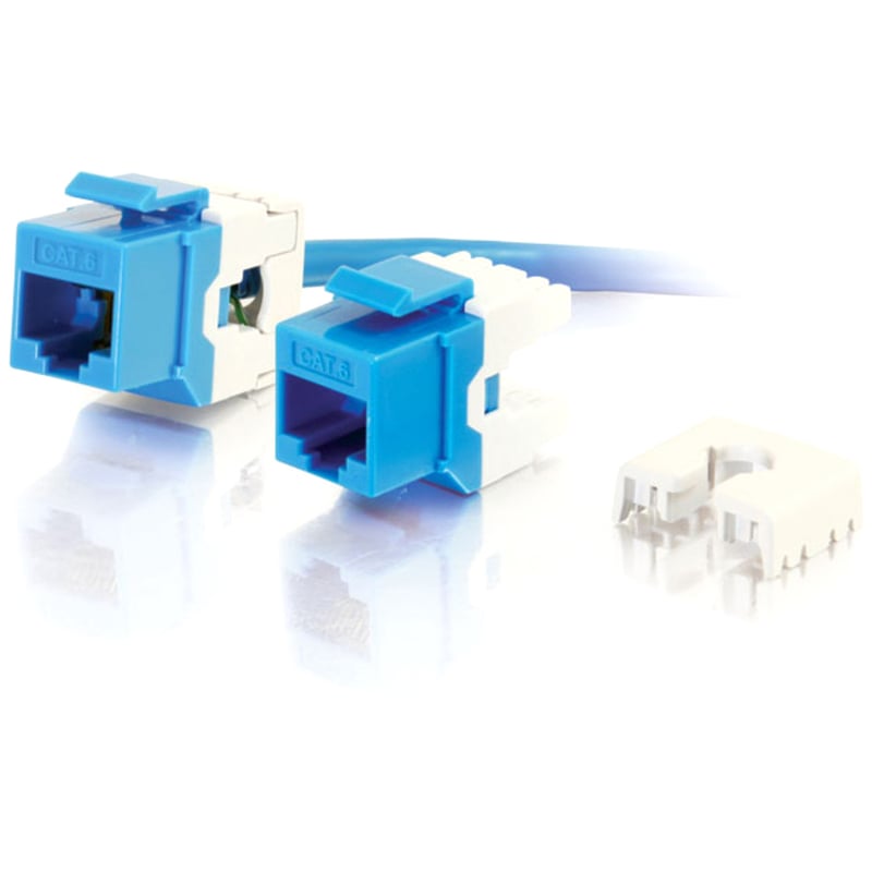 CAT6 180 KEYSTONE JACK BLUE - Thumbnail 2