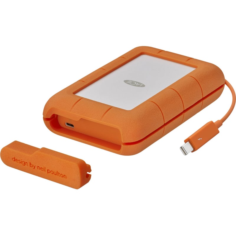 WD LACIE RUGGED THUNDERBOLT USB-C 5TB EXTERNAL HDD PORTABLE - Thumbnail 1