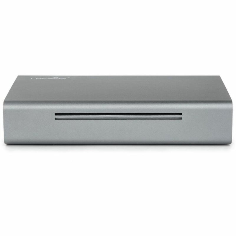 Rocstor Rocpro D90 28 TB Rugged Hard Drive - External - SATA (SATA/600) - Aluminum Gray