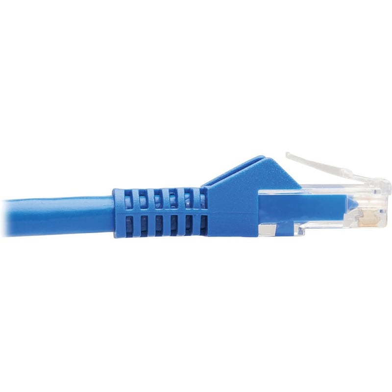 Eaton Tripp Lite Series M12 X-Code Cat6 1G UTP CMR-LP Ethernet Cable (Right-Angle M12 M/RJ45 M), IP68, PoE, Blue, 3 m (9.8 ft.) - Thumbnail 4