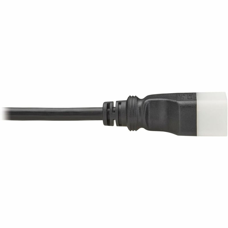 PDU POWER CORD C13 P-LOCK LITE C20 15A 100-250V 14 AWG 2FT BLACK - Thumbnail 4