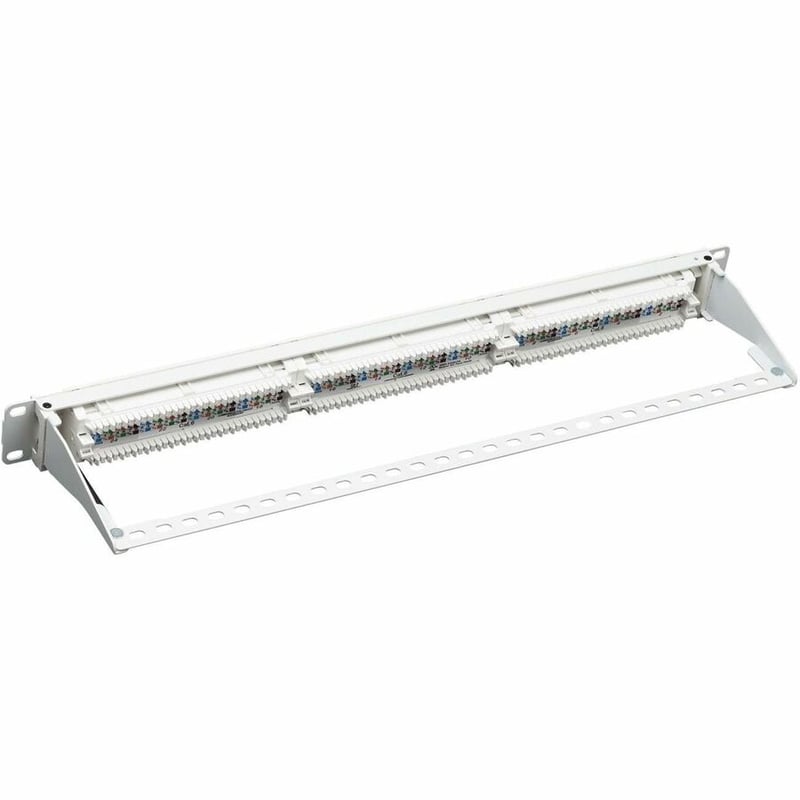 CAT6 PATCH PANEL 24-PORT 4PPOE 110/KRONE 568A/B RJ45 GBE 1U TAA - Thumbnail 4