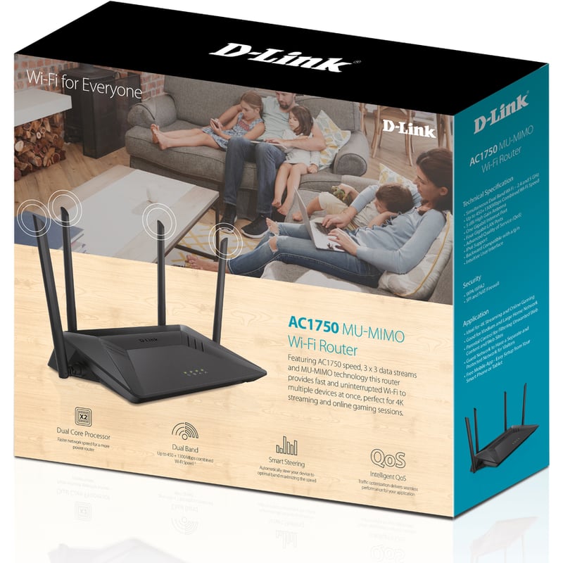 D-Link DIR-867 Wi-Fi 5 IEEE 802.11ac Ethernet Wireless Router - Thumbnail 3