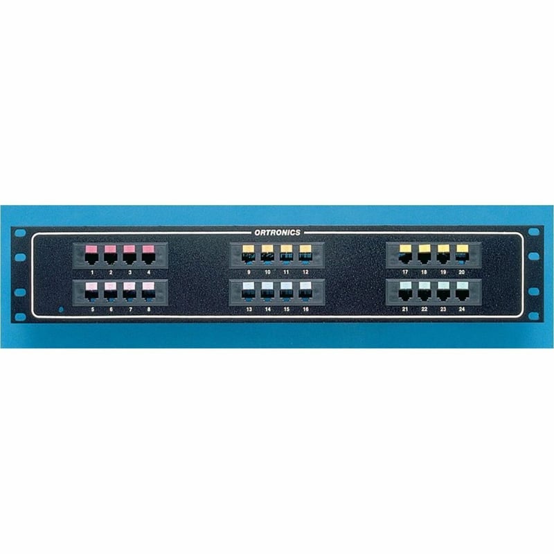 Ortronics Mod 8/Telco Panel - 24-port quad / 4 - 5 / F50