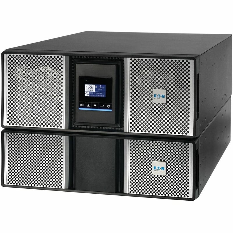 Eaton 9PX G2 11000VA 11000W 208/120V Online Double-Conversion UPS - Hardwired Input, 8x 5-20R, 4x L6-30R, 2x L14-30R or Hardwired Output, Cybersecure Network Card, Extended Run, 7U Rack/Tower