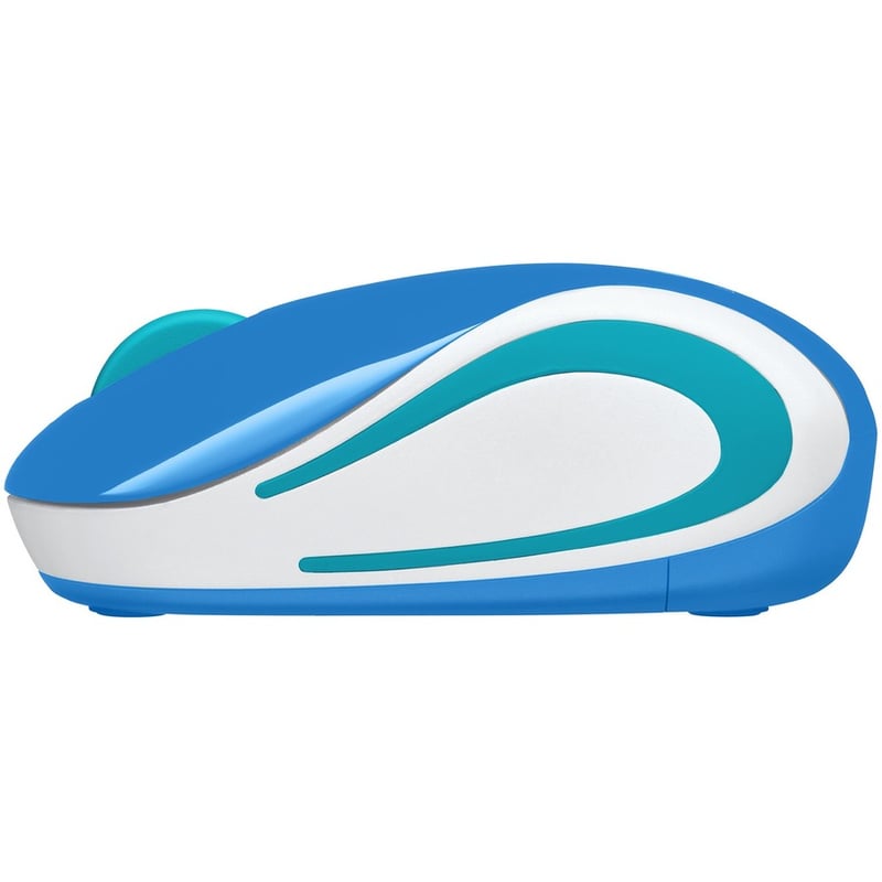 Logitech Wireless Mini Mouse M187 Ultra Portable, 2.4 GHz with USB Receiver, 1000 DPI Optical Tracking, 3-Buttons, PC / Mac / Laptop - Palace Blue - Thumbnail 2