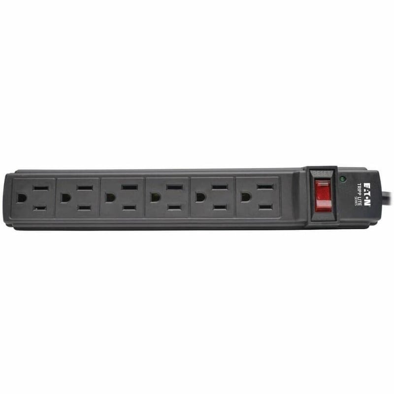 Tripp Lite by Eaton Power It! 6-Outlet Power Strip 6 ft. (1.83 m) Cord Black Housing - Thumbnail 3