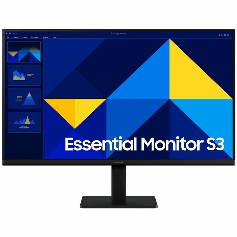 SAMSUNG 24IN ESSENTIAL MONITOR WITH IPS PANEL AND TILT ONLY STAND - Thumbnail 1