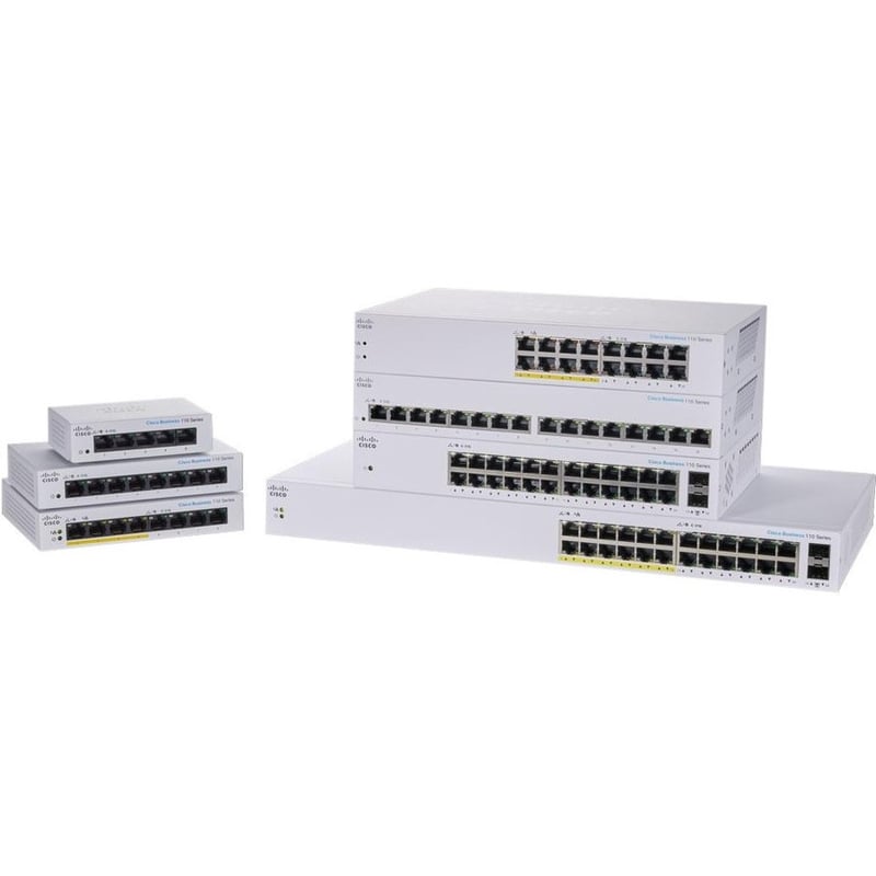 Cisco 110 CBS110-16PP Ethernet Switch - Thumbnail 2