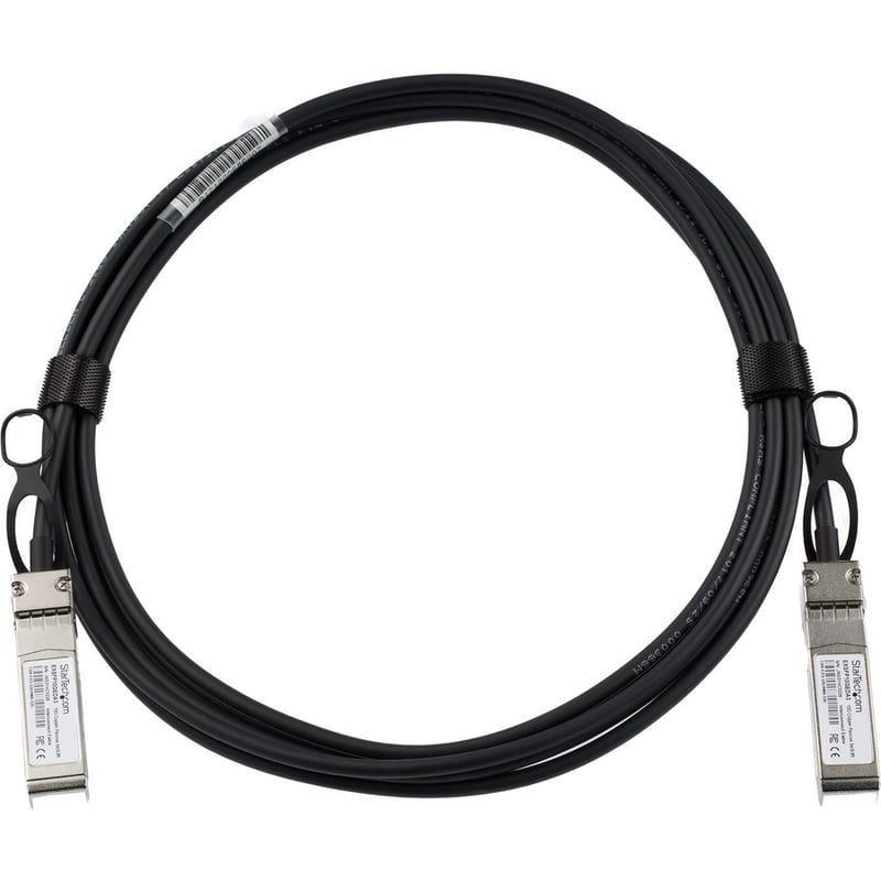 StarTech.com 3m SFP+ to SFP+ Direct Attach Cable for Juniper EX-SFP-10GE-DAC-3M - 10GbE SFP+ Copper DAC 10Gbps Passive Twinax - Thumbnail 2