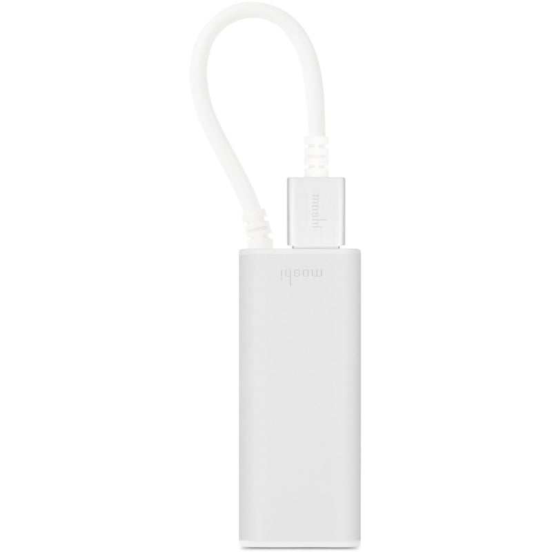 Moshi - Enjoy a fast and stable wired connection with this USB 3.0 to Gigabit Ethernet Adapter - Thumbnail 1