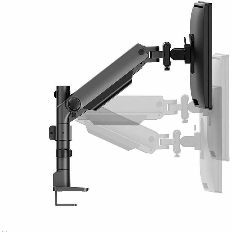 NEXT ONE DESK MOUNT 2 SCREENS TOPFIX CLAMP/GROMMET BLACK - Thumbnail 3