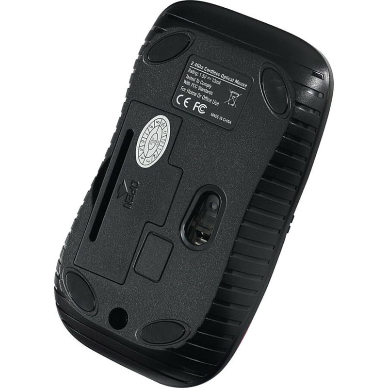 Verbatim Wireless Notebook Optical Mouse, Commuter Series - Matte Red - Thumbnail 3
