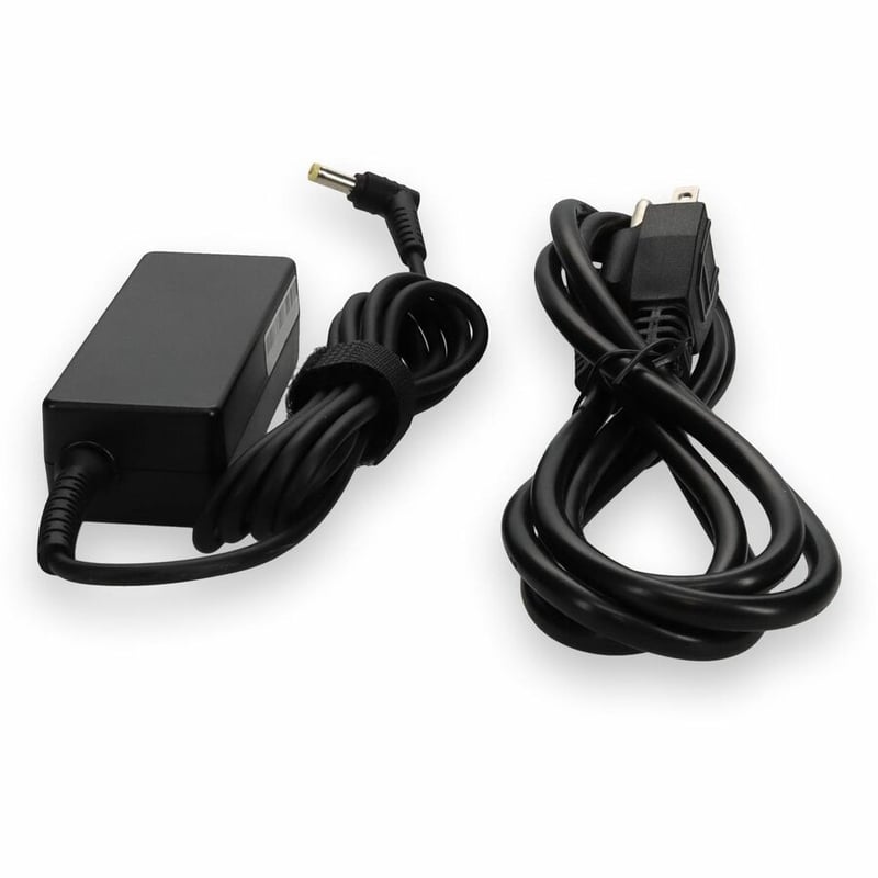 AddOn Acer LC.ADT0A.023 Compatible 40W 19V at 2.15A Black 5.5 mm x 1.7 mm Laptop Power Adapter and Cable - Thumbnail 4